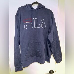 Fila Dark Blue Hoodie with Logo
